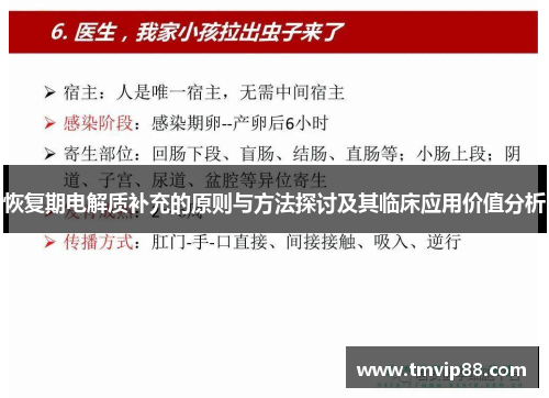 恢复期电解质补充的原则与方法探讨及其临床应用价值分析